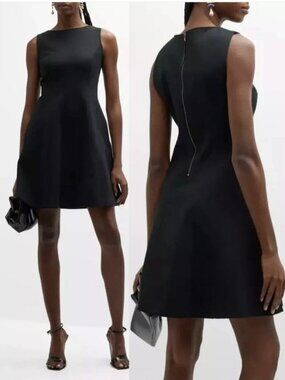 SPANX The Perfect Fit & Flare Dress Size Small Black